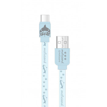 mofusand USB Type-C対応同期＆充電ケーブル サメにゃん MOFU-43A