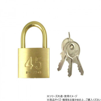 日中製作所　2045D45KA　シリンダー南京錠45mm鍵番指定　3本キー　17255