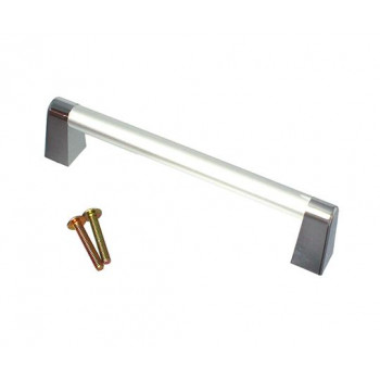 アイワ　AP-436C　パイプハンドル角座　120mm　シルバー　1個入　113439