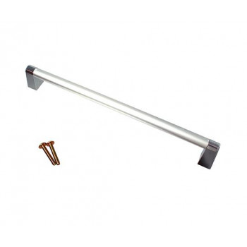 アイワ　AP-437C　パイプハンドル角座　210mm　シルバー　1個入　113440