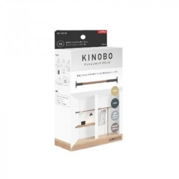 アイワ　AP-3017B　KINOBO　テンションロッド　ブラック　1組入　113609
