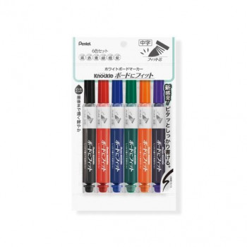 ぺんてる　ノックル　フィット芯　中字　6色セット  EMWL5SBF6ST  1個入