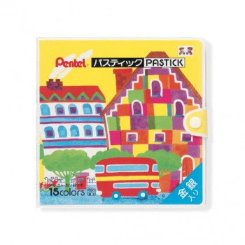 ぺんてる　ぺんてる　パスティック　15色  GC1-15  1個入