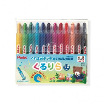 ぺんてる　くるりら　12色セット  GTW-12  1個入