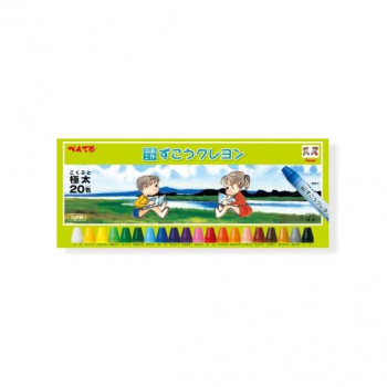 ぺんてる　ずこうクレヨン　20色　1-20  PTCG1-20  1個入