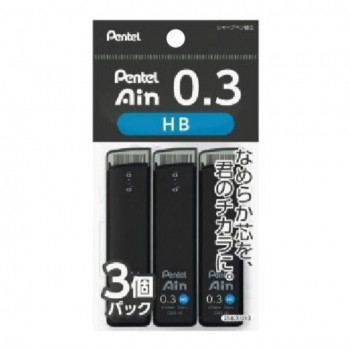 ぺんてる　パックぺんてるアイン0.3　HB　3個  XC283HB-3P  1個入