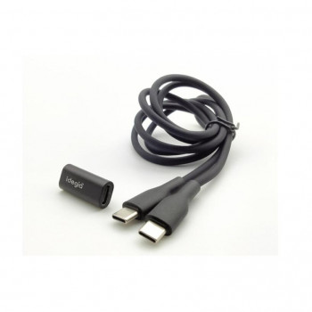 アークス(axs) L型USB変換コネクタ Type-CType-C　Type-C/Cシリコンケーブル付 X-339