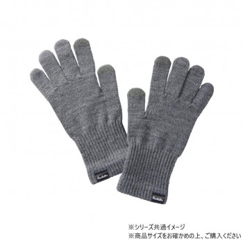 PUROMONTE　プロモンテ　メリノウールアンダーグローブ　M　グレー　GI010U