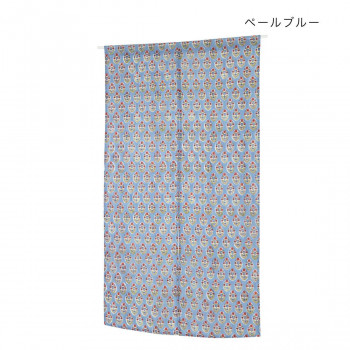 のれん アマービレブロックプリント ペールブルー 11724870319