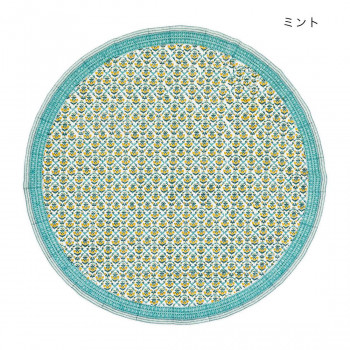 ラウンドクロス アマービレブロックプリント ミント 11724882023