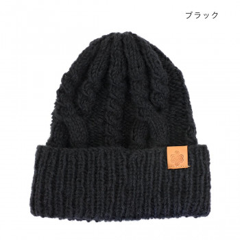 ニット帽 ラベルワッチ ブラック 10623621073