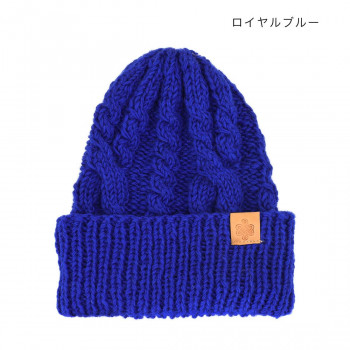 ニット帽 ラベルワッチ ロイヤルブルー 10623621075