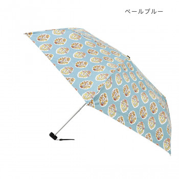折り畳み傘 ブロックプリント ペールブルー 37724023032