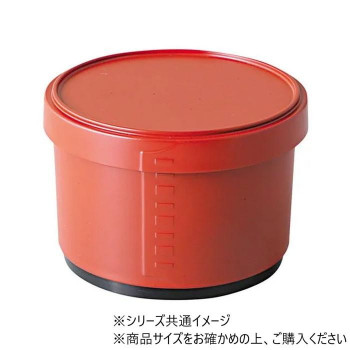（食洗機対応）DX耐ワッパ飯器　大　朱艶消(内黒)　39011840