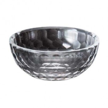 φ8cm鉢亀甲カット鉢　透明(全面塗)　75007060