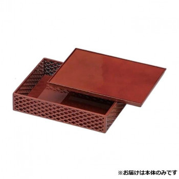 8寸長角京格子松花堂(親)　春慶　41321510