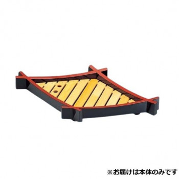 400松葉盛器　黒天朱(本体)　51170210