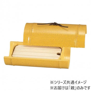 7寸小次郎竹盛器 親 ゴマ竹塗 51272122
