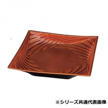 7寸四方波皿　春慶　51272240