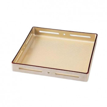 8寸角すかし盛器　パールシルバー天べっ甲　51180585