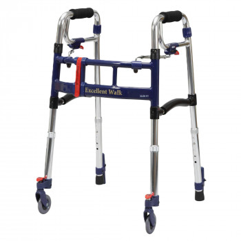 ユーバ産業　スライドフィットEX歩行器(ミニタイプ)　後脚スタンド　M-0293ST