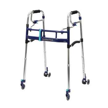 ユーバ産業　スライドフィットEX歩行器(超ハイタイプ)　前後輪3インチ　HT-0293CT