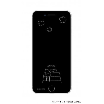 ピーナッツ iPhoneSE(第2・3世代)6～8/6s ガラススクリーンプロテクター ドッグハウス SNGG-66A