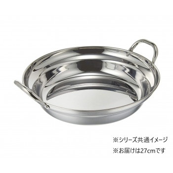 桃印　18-0よせ鍋　27cm　291266