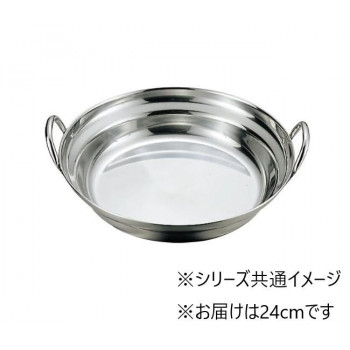 桃印　18-0よせ鍋　24cm　291265