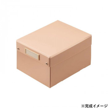 LIHIT LAB.(リヒトラブ)　Roomy　折りたたみボックス　コミックスサイズ　ピンク　A-796-12