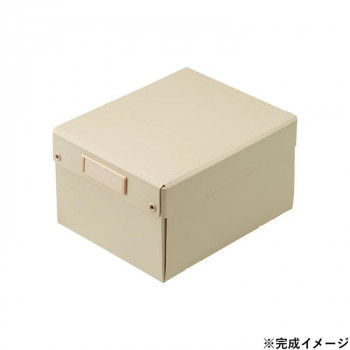 LIHIT LAB.(リヒトラブ)　Roomy　折りたたみボックス　コミックスサイズ　ベージュ　A-796-16