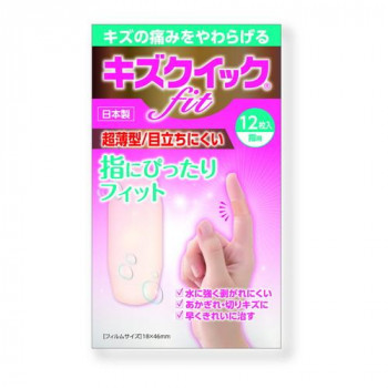 東洋化学　キズクイックfit　絆創膏　指用サイズ　12枚