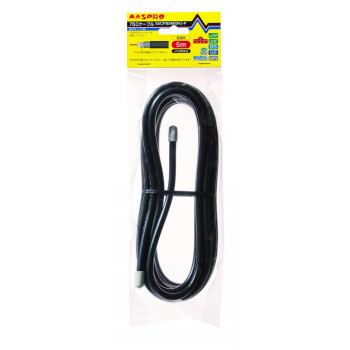 マスプロ電工　BS・CS用 低損失75Ωケーブル5m (5Cケーブル)　S5CFB5M(BK)-P
