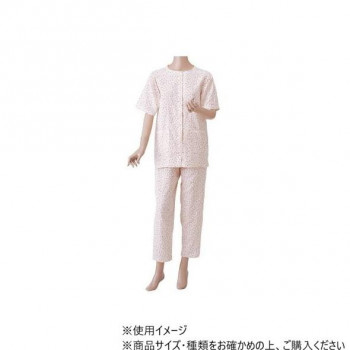 神戸生絲 婦人楽らくガーゼパジャマ上下(半袖) M No.900  ローズ
