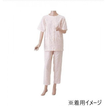 神戸生絲 婦人楽らくガーゼパジャマ上下(半袖) L No.900  ローズ