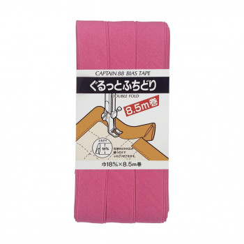 CAPTAIN88 キャプテン ぐるっと ふちどり バイアステープ 18mm×8.5m巻 509 ピンク系 CP33
