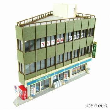 みにちゅあーとキット なつかしのジオラマシリーズ S=1/150 鋭角ビルA MP03-84