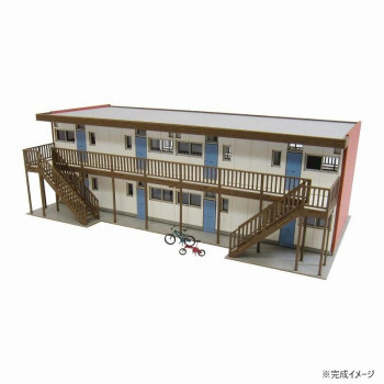 みにちゅあーとキット なつかしのジオラマシリーズ S=1/150 アパートC MP03-88
