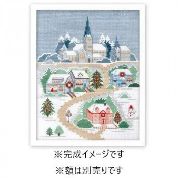 オリムパス ししゅうキット　フレーム　クリスマスの夜 7401