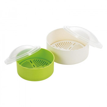 レンジ蒸し器目皿付(大・小セット) 4003057 5052-333