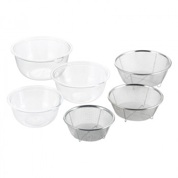 レンジボウル3pcs＆ザル3pcs 4003070 5307-702