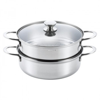 ルチェンテ IH対応二段蒸し器23cm LU-23M 5407-069