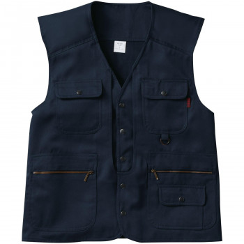 桑和 1016 ベスト Lサイズ ネイビー(1) 只今参上