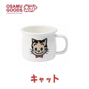 豊琺瑯 OSAMUGOODS ホーローマグカップ「キャット」 OG-14
