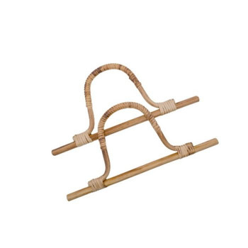 INAZUMA イナズマ 籐持ち手 横約28cm 2本手 (4)焼き入生成 RM-2