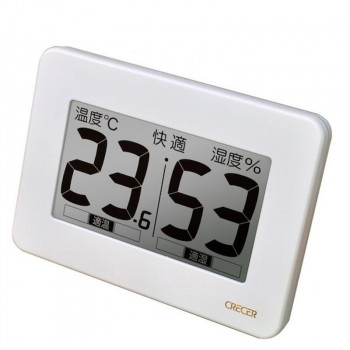 CRECER クレセル 超大画面デジタル温湿度計 CR-3000W