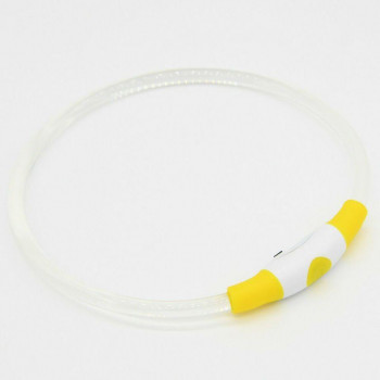 （ペット） GEWALK LED　セーフティ　フラッシング　ネックリング イエロー M LGE401