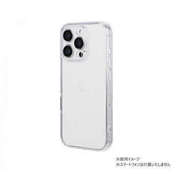iPhone16 Pro　UTILO All Cover　レンズ保護ガラス付ケース　クリア　LN-IP24CACCL