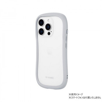 iPhone16 Pro　ViAMO freely　耐衝撃ガラスケース　ライトグレー　LN-IP24VMFLGY