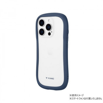 iPhone16 Pro　ViAMO freely　耐衝撃ガラスケース　ネイビー　LN-IP24VMFNV